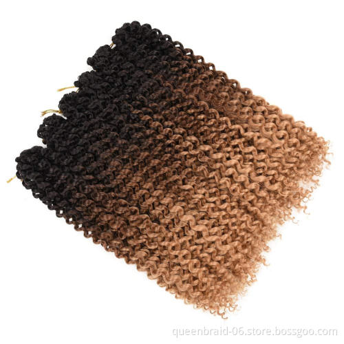 Passion Twist Hair 18 Inch Water Wave Synthetic Braids For Passion Twist Crochet Braiding Hair Goddess Locs Long Bohemian Locs